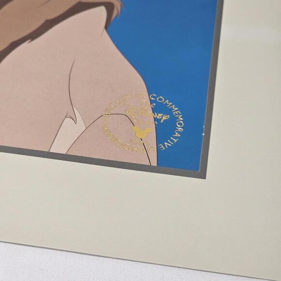 Vintage 1995 The Lion King 11x14 Lithograph Disney Store Exclusive SIMBA RAFIKI - Picture 3 of 8